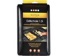 Durandal Grillschale 18x28x3cm | Wiederverwendbare Auflaufform für Elektrogrill, Camping Grill & Holzkohlegrills mit Antihaftbeschichtung | Grill Zubehör