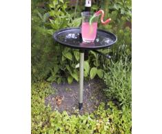 Strand - Bade - Garten - Outdoor - Fächer Sonnenschirm mit ALUMINIUM-MULTIBODENHALTER + Tisch-Stuhl.-Balkonklammer 35 mm Spannbacken mit Gummischutz + 2 Windschutztampen gegen Windböen - Holly ® Produkte STABIELO - Hollysun