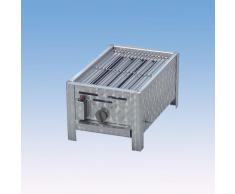 Gasgrill, Grill, Gasbräter Edelstahl 1er mit Grillrost