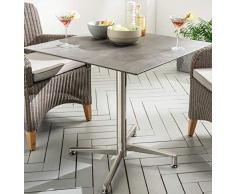 Destiny Tisch Loft Gartentisch 68 x 68 Edelstahl HPL Platte Gastrotisch Esstisch (7654913)