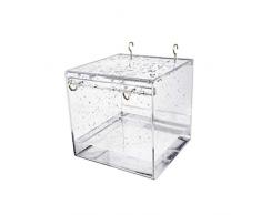 POPETPOP Käfig Vogelbad Multi Käfig Vogelbad für kleine Brids Kanarische Wellensittiche Papagei (Größe L)