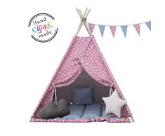 Elfique New Idianerzelt Spielzelt Kinderzelt Tipi doppelt gepolsterter Decke