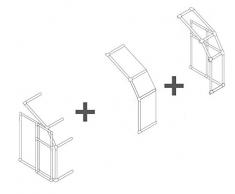 RION Kunststoff Anlehngewächshaus / Wintergarten Sun Room Modul (62 x 194 x 245)