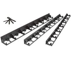 sarcia.eu geoBORDER Rasenkante Beeteinfassung Beetumrandung Raseneinfassung Pflastersteine Mähkante (12, 4.5 cm)