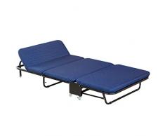GAIQIN Tragbar Schmiedeeisen Liege Falten Camping Bett Outdoor Camping Bett Falten Tragbare Camping Bett 180 * 65 * 25,5 cm