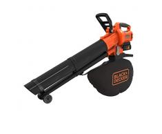 Black+Decker Akku Laubsauger/-bläser mit Häcksler BCBLV3625L1 (45l Fangsack, bürstenloser Motor, 210 km/h Luftgeschwindigkeit und hohe Saugleistung – 36V, inkl. Akku und Ladegerät)