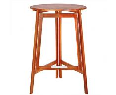 Deuba Stehtisch Klappbar Akazie Holz Massiv Ø 78 x 110cm Rund Bistrotisch Gartentisch Klapptisch Bartisch Balkon Tisch