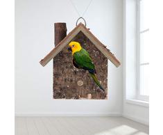 Oyunngs Vogelhaus aus Holz, Rastplatz für Vögel, feuchtigkeitsbeständiges Zubehör für Heimtierbedarf