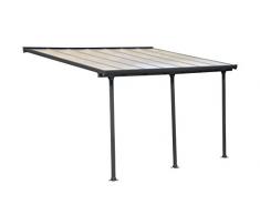 Palram Feria Terrassenüberdachung, Grau, 425x295x305 cm