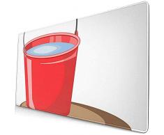 Gaming Extended Mouse Pads mit Rutschfester Gummibasis Roter Eimer Wasser Feuer löschen den Garten 30X80 cm