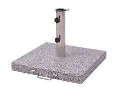 vidaXL Sonnenschirmständer 30kg Quadratisch Sonnenschirmhalter Schirmständer