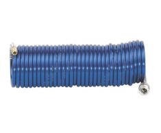 Metabo Spiralschlauch (Druckluftschlauch) PA EURO für Kompressoren, 5 m, 6x8 mm, 8 bar, Schnellkupplung, Nippel - 0901054940