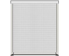 1PLUS Insektenschutz-Rollo für Fenster in weiß - Abmessungen bis max. 130 x 160 cm - Fliegengitter individuell kürzbar