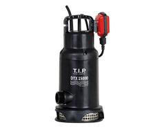 T.I.P. 30257 dauerlauffeste Schmutzwasser-Tauchpumpe DTX 15000, bis 15.000 l/h Fördermenge