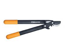 Fiskars PowerGear II Bypass-Getriebeastschere für frisches Holz, Antihaftbeschichtet, Gehärteter Präzisionsstahl, Länge 45 cm, Schwarz/Orange, L70, 1002104