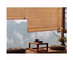 PUZZLEYM Carbonized Roller Blinds Garten im Freien Hof Partition Rollläden im Freien Roll-Up-Schatten for Deck Yard Pavillon Pergola Patio Veranda Carport Kann in verschiedenen Größen angepasst werden