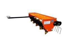 Rasenbelüfter Vertikutierer Rasentraktor 115CM Multigerät Stützräder (40)