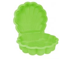 Ondis24 Sandmuschel Wassermuschel grün 87 x 78 x 20 cm Sandkasten Planschbecken 2-teilig