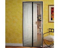 Apalus Magnet Fliegengitter Tür Insektenschutz 90x210 cm, Der Magnetvorhang Ist Ideal Für Die Balkontür, Kellertür und Terrassentür, Kinderleichte Klebemontage Ohne Bohren, Nicht Kürzbar