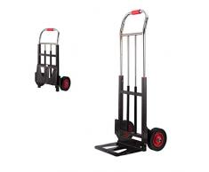 Einkaufstrolleys Gartenwerkzeugwagen Faltwagen Tragbarer Wagen LKW-Warenkorb Außengepäckwagen Großer Wagen, Bearing Weight About 200KG Laufkatzen (Color : Black, Size : 53 * 45 * 115cm)