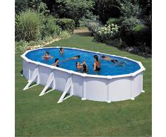 Stahlwandpool Grandy oval 3,75m x 6,10m x 1,20m Einzelbecken Ovalpool inkl. Skimmer