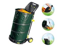 Laubbehälter-Trolley Gartenkarre Gartentrolley Laubsammler Schaufel Gerätehalter