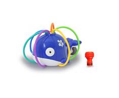 Jamara 460621 Mc Fizz Wassersprinkler Wal - Schläuche rotieren, Verbindung zu Standard Schlauchsystem, blau