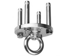 TSSS Outdoor Indoor Hängematte Haken Set Bis 500 kg Tragfähigkeit, SUS 304 Edelstahl Befestigungshaken Deckenbefestigung Haken-Sockel Hängeschaukel Yoga Hängesessel Halterung + 6 Schwer Ankerbolzen