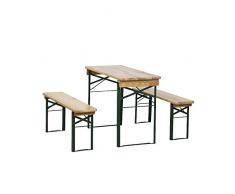 H.G. 944828 Festzeltgarnitur ohne Rücken 3-teilig, 110 x 50 cm