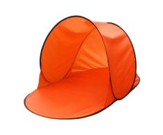 XFentech Kinder Strand Sonnenzelt - Jungen Mädchen Draußen UV-Schutz Faltbar Zelt für Familien Camping, Orange, 1 Kinder