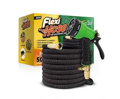 Flexihose Flexibler Gartenschlauch, Flexischlauch Gartenschlauch Schlauch Dehnbar Wasserschlauch flexibel, Gartenteichschlauch Dehnbar (15 m (50 FT))