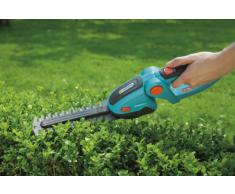 GARDENA Akku-Strauchschere ComfortCut: Rasenkantenschere mit 18 cm Schnittlänge Strauchmesser, abwinkelbarer Komforthandgriff, LED Ladezustandsanzeige, inkl. Messerschutz und Ladegerät (8895-20)