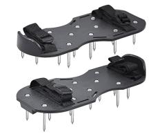 Yaheetech Rasenbelüfter Schuhe mit 4,5cm Erdnägeln Spikes Schuhe mit verstellbaren Riemen für Garten & Rasen
