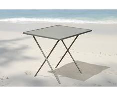greemotion Scherentisch in Anthrazit, Campingtisch klappbar, ca. 60 x 63 x 80 cm