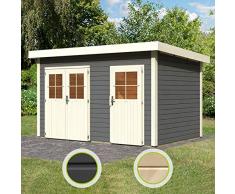 Hori Karibu Gartenhaus Tintrup 2-Raum-Haus Natur 28 mm