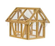 matches21 Mini-Gewächshaus Bausatz f. Kinder Werkset Bastelset ab 12 Jahren