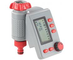 Royal Gardineer Wasserzeitschaltuhr: Digitaler Bewässerungscomputer BWC-100 mit Magnet-Ventil (Bewässerungsuhren)