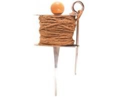 2 Stück Esschert Design Stecker mit Pflanzleine, Beetbegrenzung, ca. 12 cm x 5,2 cm x 27 cm