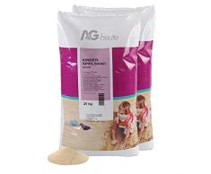 A&G-heute 50kg Spielsand Quarzsand für Kinder Sandkasten Dekosand geprüft gesiebt top Farbe beige Qualität