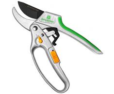 GRÜNTEK Ratschen Gartenschere KAKADU (bis Ø24 mm) Baumschere mit Ein- und Ausschalten der Ratsche, Ast Ambossschere holzige Zweige Äste Schnittstärke bis 24 mm; Bypass Amboß Schere