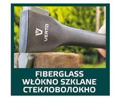 Verto Spaltaxt 550g Fiberglasstiel Holzaxt Axt Universalaxt Spaltbeil Handbeil Forstaxt Fällaxt Freizeitbeil Beil