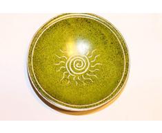 Interart Schäfer Specksteinschale Sonnenspirale, grün