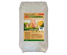 Mykorrhiza Volldünger - ReAnimatio plus Universal-Langzeitdünger baut Pflanzen wieder auf, als Dünger, Bodenverbesserer & Startdünger für Rollrasen und Rasen-Aussaat, Inhalt: 25 kg