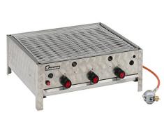Landmann 00442M Gasbräter, 3 Regler, 9 Brennrohre, 63 X 53 cm