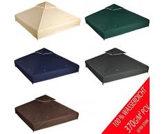 freigarten.de Ersatzdach für Pavillon 3x3 Meter Wasserdicht Material: Panama PCV Soft 370g/m² extra stark Modell 1 (Marineblau)