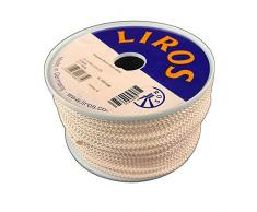 HTF - Polyester Tauwerk Seil 4mm, geflochten, weiß - 50mtr. Spule