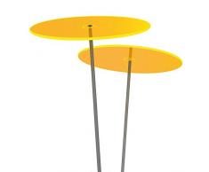 Cazador-del-sol ® Medio | Duo | 2 Stück Sonnenfänger-Scheiben gelb 1,20 Meter hoch - das Original