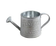 LIOOBO Metall Blumentopf Dekovase Blumenvase Tischvase Retro-Gießkanne Übertopf Vase für Hochzeit Tischdeko Garten Balkon Deko