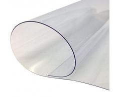 6€/m² PVC Folie Glasklar - 100 x 150 cm Abdeckplane Schutzfolie Gewächshaus Schutz Möbel Folie klar transparent