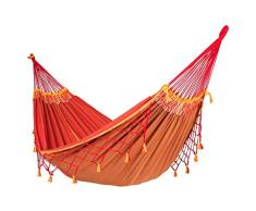LA SIESTA - Copa Furia Roja - Klassische Doppel-Hängematte aus Bio-Baumwolle